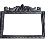 Cadre ou plaque en fer forgé pour numéros de maison