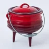 Pote "Potjie" olla de hierro fundido 6 litros esmaltado con 3 patas, horno holandés