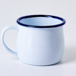 Pot en acier émaillé avec courbure de 6 cm, 200 ml.