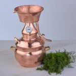 Alambic alquitara en cuivre artisanal 3 corps avec thermomètre intégré