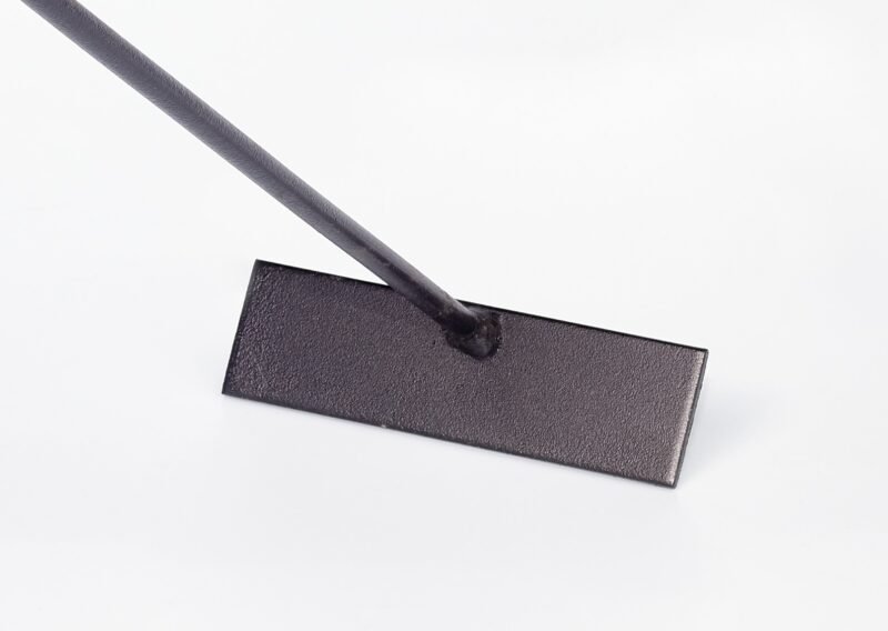 Grattoir Râteau à Cendres Cheminée Barbecue Fer Noir 65 cm Long 12x3,5 cm Balai – Image 3