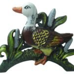 Enrouleur ou support en fonte pour tuyau de jardin modèle Canard