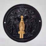 Fontaine murale, embouchure d'eau en aluminium modèle Lion