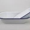 Plateau ou plateau en porcelaine blanche, 2 tailles – Image 2
