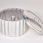 Moule à Flan Appareil Bain Marie Frisé Pudding Ustensile à Pâtisserie Aluminium Poli Étanchéité à L'air