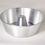 Moule à savarin grand, moule à gâteau ou flan en aluminium poli