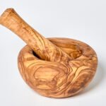 Pilon en bois d'olivier artisanal 14 cm