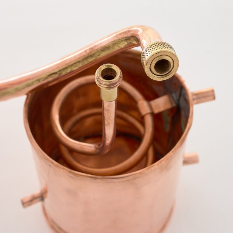Alambic en Cuivre Artisanal Spécial pour Herbes, Plantes, Essences, Savons – Image 3