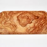 Planche à découper en bois d'olivier rectangulaire 40 cm