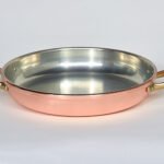 Faitout en cuivre avec poignées en laiton et étamage intérieur pour tout type de cuisines, toutes les tailles