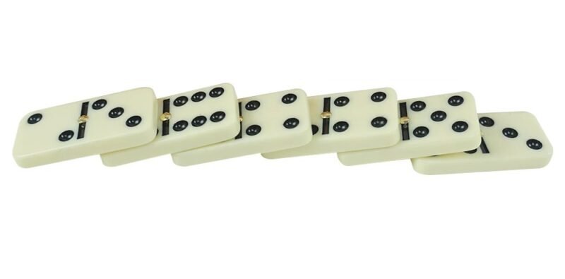 Jeux de dominos de haute qualité 28 pièces en urée avec étui – Image 3
