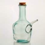 Porron barral en verre artisanal avec bouchon en liège – 1 L, fabriqué en Espagne