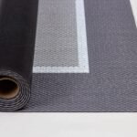 Tapis en vinyle noir et gris pour intérieur et extérieur – Plusieurs tailles
